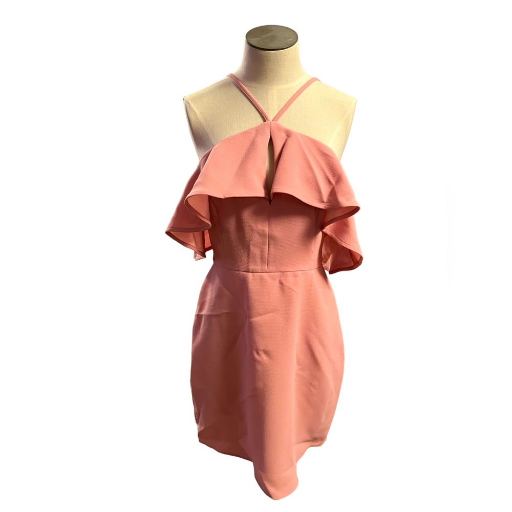 BCBGeneration dusty rose keyhole dress size 8 retail $106